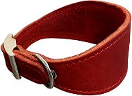 Bafpet Kožený obojek VIPET -  Červená, 50mm × 37cm /29-35/ 00122V - Dog Collar