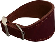 Bafpet Leather collar VIPET - Brown, 50mm × 37cm /29-35/ 00122V - Dog Collar