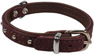 Bafpet Kožený obojek DENYS - Hnědý, 14mm × 27cm /19-24/ 04110 - Dog Collar
