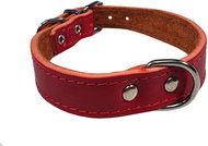 Bafpet Kožený obojek FIDO - Červený, 22mm × 30cm /23-28/ 07107 - Dog Collar