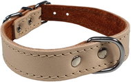Bafpet Kožený obojek FIDO - Přírodní, 26mm × 40cm /33-38/ 07109 - Dog Collar