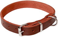 Bafpet Kožený obojek Grazl, hladký - Hnědý, 12mm × 35cm /24-32/ 14101 - Dog Collar