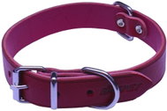 Bafpet Kožený obojek ARGUS, hladký - Fuchsie, 20mm × 40cm /29-36/ 07110 - Dog Collar