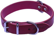 Bafpet Kožený obojek ARGUS, hladký - Fuchsie, 25mm × 55cm /43-51/ 07113 - Dog Collar
