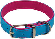 Bafpet Kožený obojek JACKY - Modrý, 32mm × 52cm /38-47/ 04121 - Dog Collar