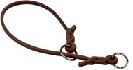 Bafpet Round Leather Retractable Collar - Brown, 8mm × 60cm, 50105 - Dog Collar