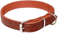 Bafpet Leather collar Grazl decorated - Brown, 22mm × 60cm /45-55/ 14106V - Dog Collar