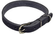 Bafpet Obojek z mastné kůže Zubr, Šedý, 12mm × 32cm /20-28/ 14100Z - Obojek pro psy