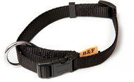 Bafpet Strap collar solid colour - Black, 15mm × 30-50cm, 18100J - Dog Collar
