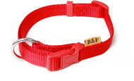 Bafpet Strap collar solid colour - Red, 15mm × 30-50cm, 18100J - Dog Collar