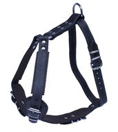 Bafpet Kožený postroj JAGO - Černá, vel. 25mm × OK 48-69cm, OH 68-81cm, 07508A - Postroj