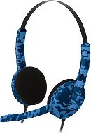 BIGBEN PS4HEADSETCAMOB, modré maskovanie - Herné slúchadlá