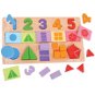 Large Board with Slots - Numbers, Colours, Shapes - Puzzle