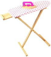 Wooden ironing board with iron - Toy Cleaning Set