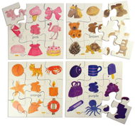 Didaktisches Spielzeug aus Holz - Puzzle Farben 2 - Puzzle