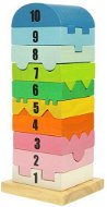  Wooden motor tower with English numerals  - Educational Toy