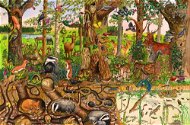 Bigjigs Wooden puzzle - Woodlands - Jigsaw