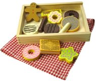 Wooden Essen - Süßigkeiten in einer Holzkiste - Spielset