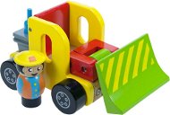  Wooden toy car - Color bulldozer driver  - Toy Car