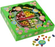  Wooden threading beads in a box - Bouquet  - Creative Kit