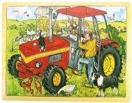 Bigjigs Wooden Puzzle - Tractor - Jigsaw