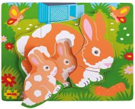 Wooden Wooden Puzzle - Rabbits - Jigsaw