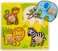 Drevené vkladacie puzzle - Safari - Vkladačka