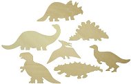 Bigjigs Drevené obkreslovacie vzory - Obrázky dinosaurov - Kreatívna sada