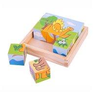 Wooden Cubes - Dinosaurs - Picture Blocks