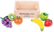 Wooden Lebensmittel - Obst in einer Kiste - Spielset