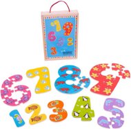 Wooden puzzle - Numbers 1 - 9 - Jigsaw