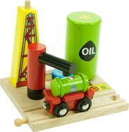  Wooden train sets - Magazine for oil  - Rail Set Accessory