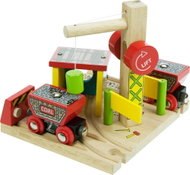  Wooden train sets - Coal mine with a transfer  - Rail Set Accessory