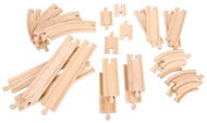 Bigjigs Holzschienen Set 24 Teile - Modellbahn-Zubehör