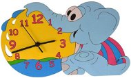 Dětské dřevěné hodiny - Slůně - Uhr fürs Kinderzimmer