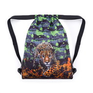 BAGMASTER PRIM 24 B school bag for slippers / gym bag - leopard - Drawstring Bag