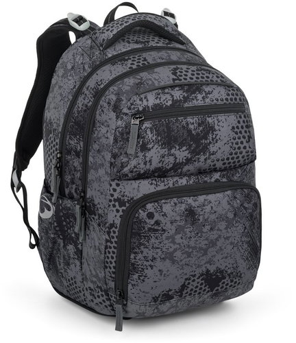 BAGMASTER Zipster 25 B School Backpack, Grey - School Backpack - Main image