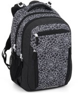 BAGMASTER školní batoh Porto 25 A, černo-bílý - School Backpack