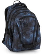 BAGMASTER školní batoh Bag 25 B, černo-modrý - School Backpack