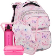 BAGMASTER Dopi 25 A motýlci: batoh, penál, vak, láhev, svačinový box - School Set