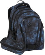 BAGMASTER Bag 25 B černo-modrý: batoh, penál - School Set
