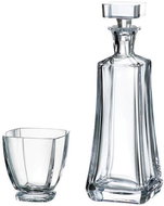 Crystalite Bohemia Whisky Set Arezzo (Set 1 Decanter + 6 Glasses) - Carafe 
