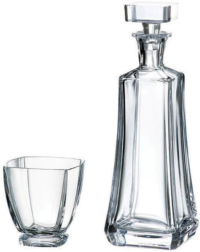 Crystalite Bohemia Whisky Set Arezzo (Set 1 Decanter + 6 Glasses) - Carafe  - Main image