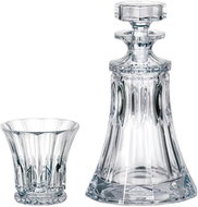 Crystalite Bohemia Whisky Set Wellington (1 Decanter + 6 Glasses) - Carafe 