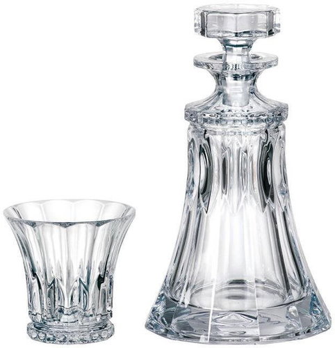Crystal Bohemia Whisky set Wellington (set 1 decanter + 2 glasses) - Carafe  - Main image