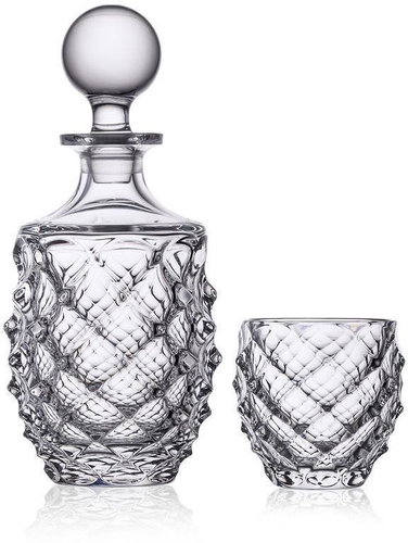 Aurum Crystal Whisky Set Morris (1 Decanter + 6 Glasses) - Carafe  - Main image