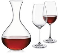 Crystalex Wine Set Viola (Set 1 Decanter +2 Glasses) - Carafe 