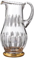 Bohemia Crystal Hand-cut Pitcher Daisy Line Gold 1300ml - Pitcher