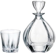Crystalite Bohemia Whisky Set Laguna (1 Decanter + 6 Glasses) - Carafe 