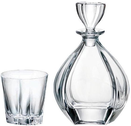 Crystalite Bohemia Whisky Set Laguna (1 Decanter + 6 Glasses) - Carafe  - Main image